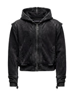 BLACK TRIBAL ARMOUR HOODIE