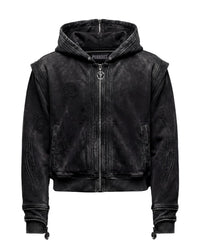 BLACK TRIBAL ARMOUR HOODIE