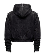 BLACK TRIBAL ARMOUR HOODIE