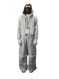 WHITE TRIBAL ARMOUR SWEATPANTS