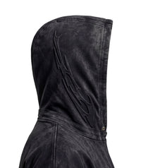BLACK TRIBAL ARMOUR HOODIE