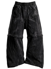 BLACK TRIBAL ARMOUR SWEATPANTS
