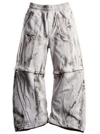 WHITE TRIBAL ARMOUR SWEATPANTS