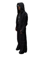BLACK TRIBAL ARMOUR HOODIE
