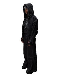 BLACK TRIBAL ARMOUR HOODIE