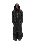PARADICE Black Tribal Armour Set Bundle - hoodie and sweatpants worn by model
