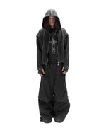 BLACK TRIBAL ARMOUR HOODIE