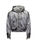 WHITE TRIBAL ARMOUR HOODIE