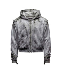WHITE TRIBAL ARMOUR HOODIE